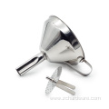 Stainless Steel Straining Funnels Set With Removable Filter